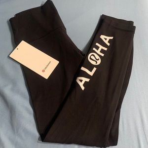 Lululemon Aloha Hawaii Black Align Leggings